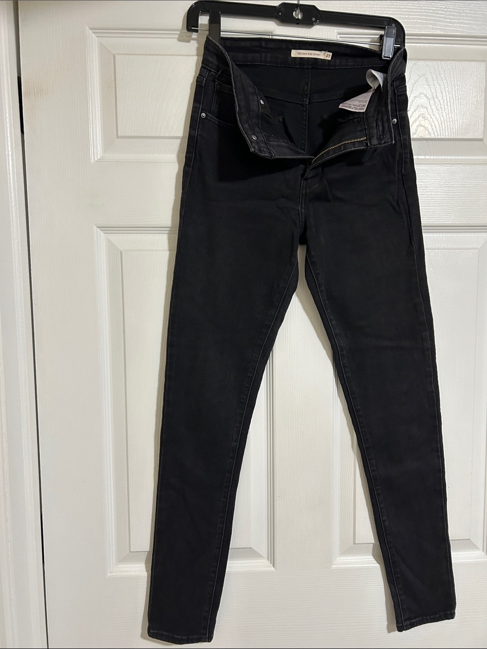 High-Rise Black Skinny Jeans for Women